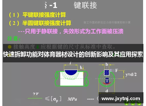 快速拆卸功能对体育器材设计的创新影响及其应用探索
